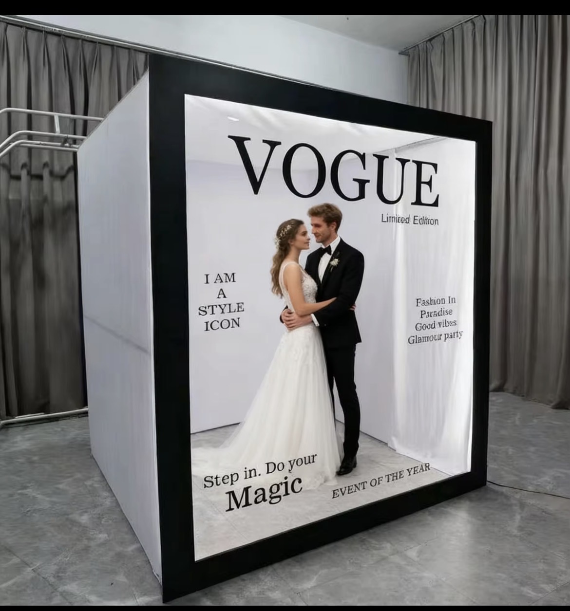 Animation Boxe Vogue · expérience photo premium